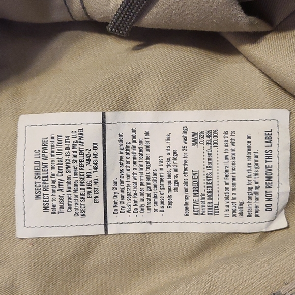 Men’s OCP Insect Repellant Combat Trouser Medium/ Regular - Picture 5 of 5